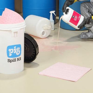 PIG® Hydrofluoric Acid Neutralizing Spill Kit in Bucket