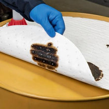 Load image into Gallery viewer, PIG® Oil-Only Barrel Top Absorbent Mat with Poly Backing