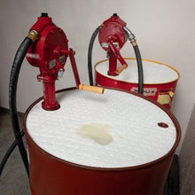 Load image into Gallery viewer, PIG® Oil-Only Barrel Top Absorbent Mat with Poly Backing