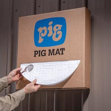 Load image into Gallery viewer, PIG® Oil-Only Barrel Top Absorbent Mat with Poly Backing