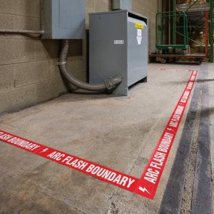 INCOM® Arc Flash Boundary Floor Marking Tape