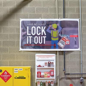 PIG® Lock It Out Safety Banner