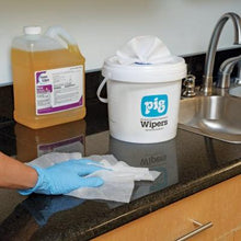 Load image into Gallery viewer, PIG® Bucket of Meltblown Polypropylene Wipers - Add Your Own Disinfectant