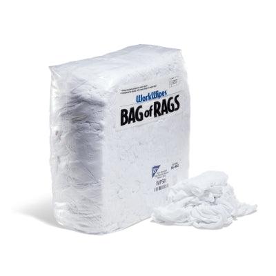 WorkWipes® Super Absorbent Rags - New White T-Shirt in Bag