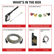 Load image into Gallery viewer, Simpson PowerShot PS61002-S 3500 PSI @ 2.5 GPM Honda GX200 AAA Triplex Cold Water Gas Pressure Washer (61014) 49-State