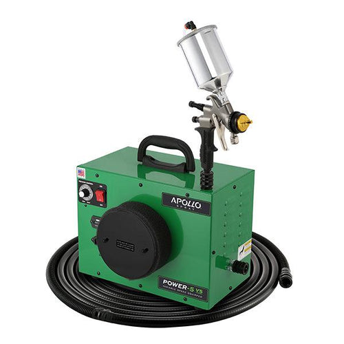 Apollo Power-5 VS+ 5-Stage 120V HVLP Paint Sprayer w/ 32' Air Flex Hose  A7700GT-600 Spray Gun & PLUS Accessories - Green