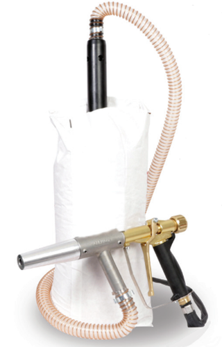 Clemco Sandblast Power Gun w/ 16-ft Air & Material hose (NO HOPPER & CART)