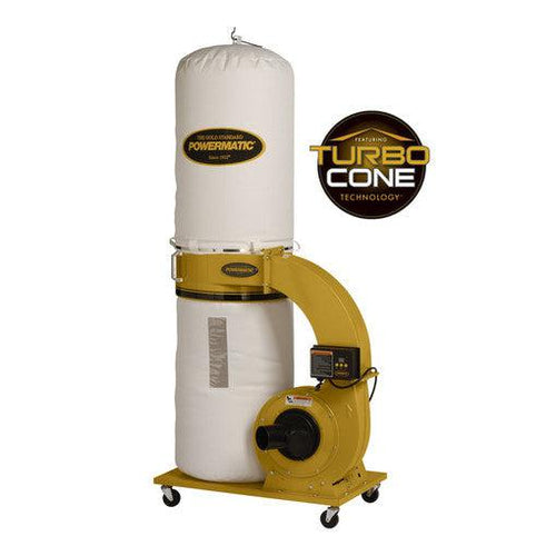 Powermatic - PM1300TX-BK Dust Collector, 1.75HP 1PH 115/230V, 30-Micron Bag Filter Kit