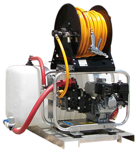 Pressure-Pro RCS/G1050HH, Pro-ATV Series, Roll Cage Skid Power Unit - Chemical Sprayer, 10.0 GPM, 500 PSI, GX200 Honda, Hypro Gear Drive Pump