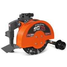 Load image into Gallery viewer, MechMaxx 3-Point PTO Stump Grinder with 44 Carbide Teeth (PTO Shaft Included with Slip Clutch), for 35-80HP Tractor, SG28