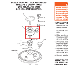 Load image into Gallery viewer, Binks QMS-428 AIR MOTOR ASS'Y -- Ref 47, Pressure Tank Drives and Agitator Manual 77-3138 EN [ English ]