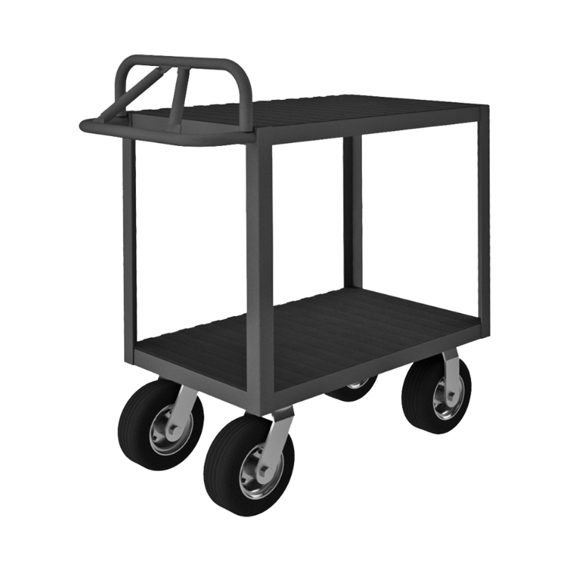 Durham RICE-1830-2-8SPN-95 Instrument Cart, 2 Shelves, 18 X 30