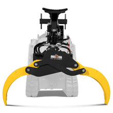 Load image into Gallery viewer, MechMaxx 59" Multi-purpose Hydraulic Rotating Log Grapple For Mini Skid Steer, 1500lbs Lift Capacity, 360° Rotational Ability