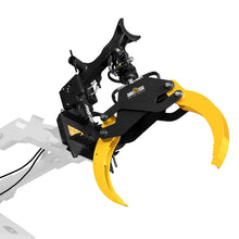 Load image into Gallery viewer, MechMaxx 59" Multi-purpose Hydraulic Rotating Log Grapple For Mini Skid Steer, 1500lbs Lift Capacity, 360° Rotational Ability