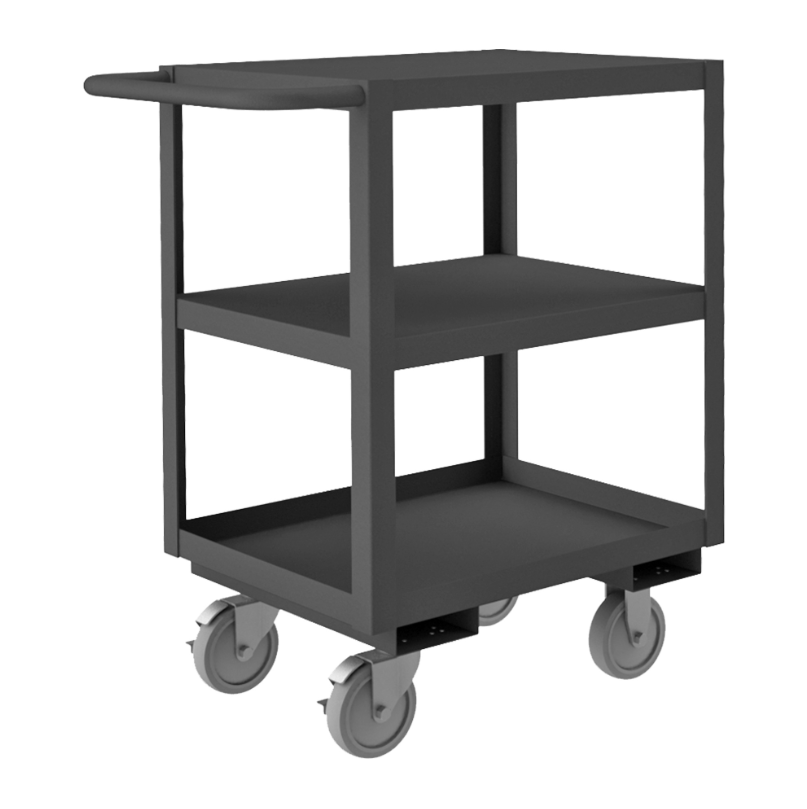 Durham RSC-182435-3-BLU-95 Stock Cart, 3 Shelves, 18-1/4 X 30-1/4 X 35