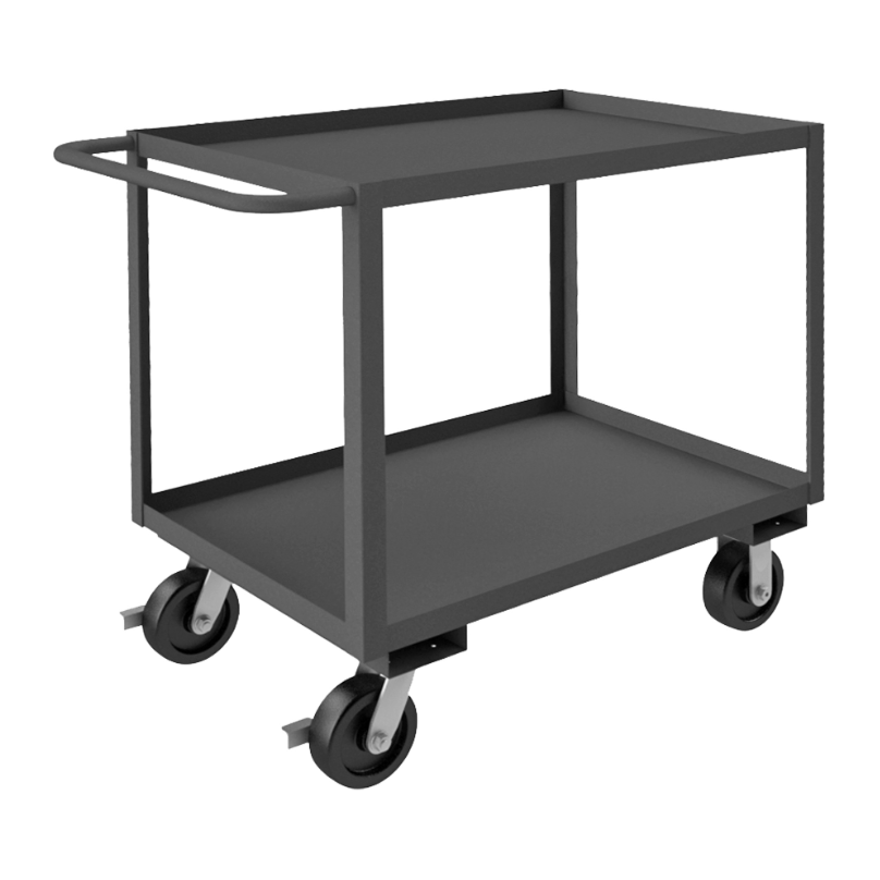 Durham RSC-243636-2-3K-6PHSB-95 Stock Cart, 2 Shelves, 24-1/4 X 42-1/4 X 36