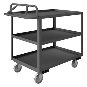 Durham RSCE-2448-3-95 Stock Cart, 3 Shelves, Ergonomic Handle, 24-1/4 X 54-1/4 X 43-3/8