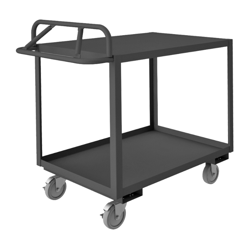 Durham RSCE-243641-2-TLD-95 Stock Cart, 2 Shelves, Ergonomic Handle, 24-1/4 X 42-1/4 X 40-7/8