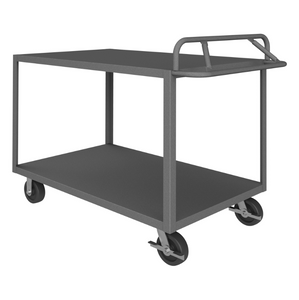 Durham RSCE-3048-2-3.6K-ALD-95 Stock Cart, 2 Shelves, Ergonomic Handle, 30-1/4 X 54-1/4 X 43-3/8