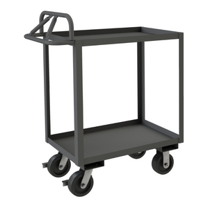 Durham RSCE-1836-2-3.6K-ALD-95 Stock Cart, 2 Shelves, Ergonomic Handle, 18-1/4 X 42-1/4 X 43-3/8