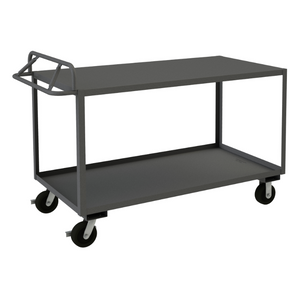 Durham RSCE-2436-2-3.6K-TLD-95 Stock Cart, 2 Shelves, Ergonomic Handle, 24-1/4 X 42-1/4 X 45