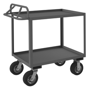 Durham RSCE1P-2436-2-8SPN-95 Stock Cart, 2 Shelves, Ergonomic Handle, 24-1/4 X 42-1/4 X 44-1/2