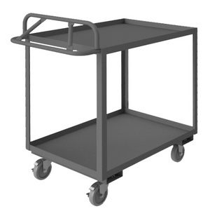 Durham RSCE-3048-2-95 Stock Cart, 2 Shelves, Ergonomic Handle