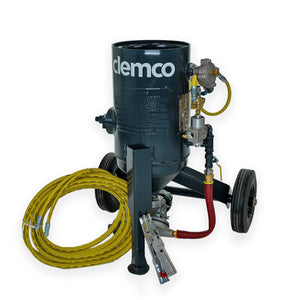Clemco 21051 0.5 Cu. Ft. 1/2 pipe Portable Blaster With TLR50 Remote Control System & MSV Grit Valve