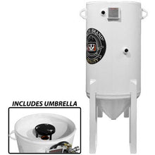 Load image into Gallery viewer, Pirate Brand 888-0740-00000PB Vessel, Stationary, 10 Cu Ft (285 Liters), 150 PSI (10.3 Bar), 2 Outlet, 90*Cone Bottom, 13"Clearance, 66"Oah Includes: 9"Umbrella, Handway Assembly, Pop-Up &amp; Skirted Pop-Up Gasket