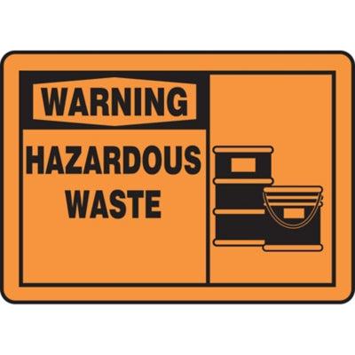 Warning Hazardous Waste Hazard Warning Label