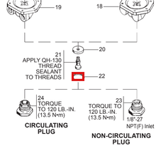 Load image into Gallery viewer, Binks SSG-8144 O-RING, PTFE -- Ref 22*, HGS SS Fluid Regulator Manual SB-6-403 [ English ]