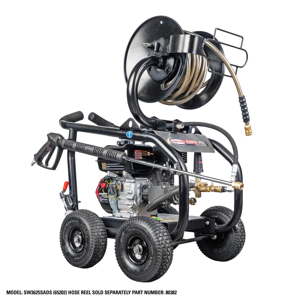 Simpson SW3625SADS SuperPro Roll-Cage 49-State 3600 PSI at 2.5 GPM CRX® 210 with AAA® Triplex Plunger Pump Cold Water Professional Gas Pressure Washer
