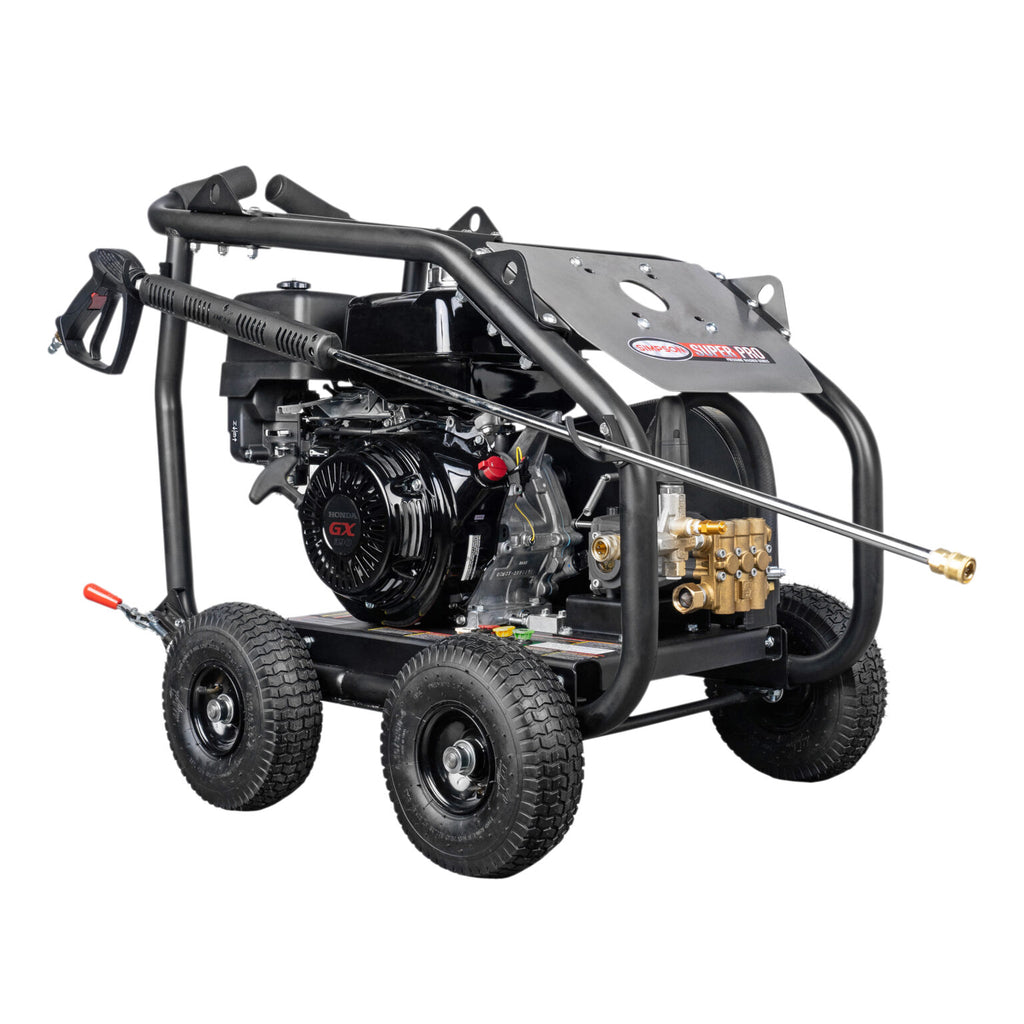 Simpson SW4240HCBM SuperPro Roll-Cage 49-State 4200 PSI at 4.0 GPM HONDA GX390 with AAA® Triplex Plunger Pump Cold Water Professional Pressure Washer