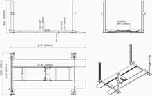 Load image into Gallery viewer, Katool KT-4H850 8500 lbs. Four Post Parking Lift with Casters
