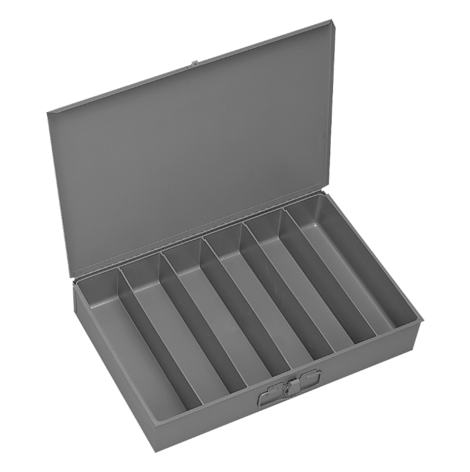 Durham 117-95 Large Steel Compartment Box, 6 Opening