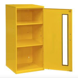 Durham 057-50 Spill Control/Ppe/Respirator Cabinet, Yellow, 20 X 14-1/4 X 32-3/4