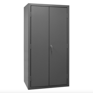 Durham 2500-138B-5295 Cabinet, 16 Gauge, 138 Blue Bins, 36 X 24 X 84