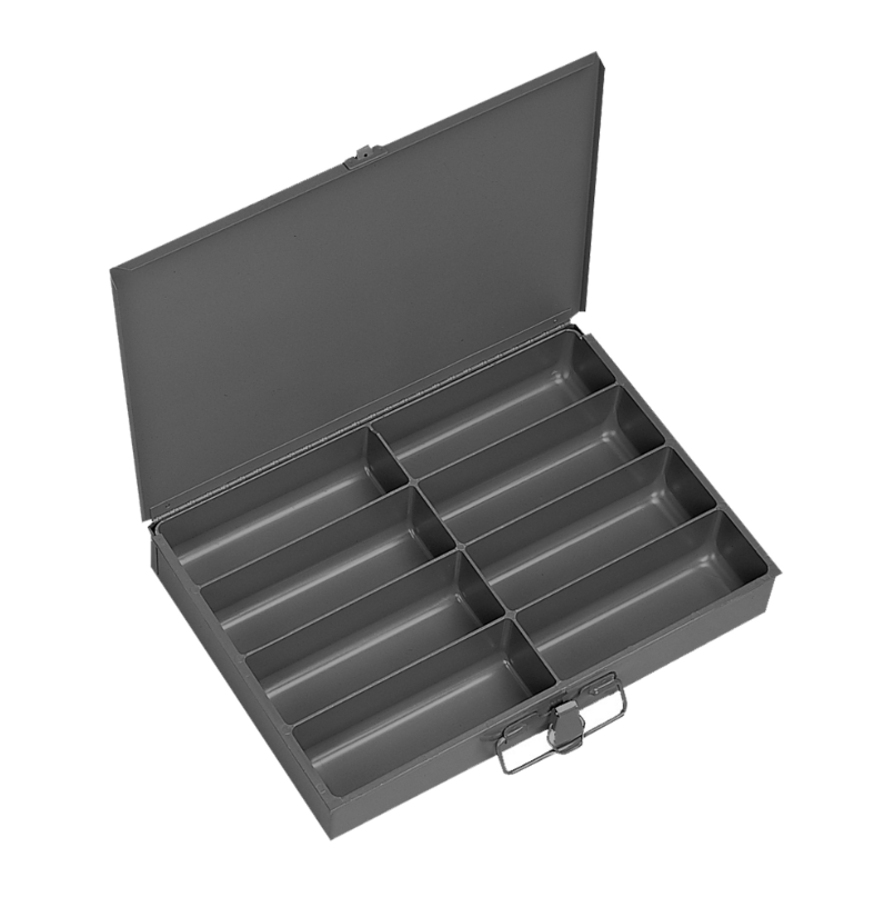 Durham 213-95 Small Steel Compartment Box, 8 Openings