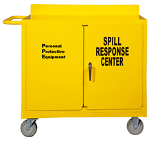 Load image into Gallery viewer, Durham 2210-50 Spill Control/Ppe Cart, 1 Shelf, Yellow, 42-1/8 X 18-1/4 X 36-3/8