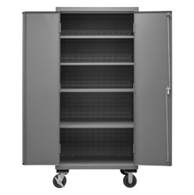 Load image into Gallery viewer, Durham 2501M-BLP-4S-95 Cabinet, 16 Gauge, 4 Shelves, 36 X 24 X 81