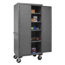 Load image into Gallery viewer, Durham 2501M-BLP-4S-95 Cabinet, 16 Gauge, 4 Shelves, 36 X 24 X 81