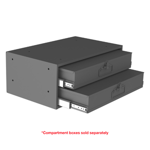 Durham 309B-95 Large Bearing Slide Rack, 2 Compartments