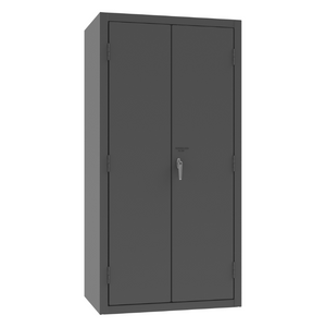 Durham 3501-DLP-60DR11-96-2S1795 Cabinet, 14 Gauge, 60 Drawers, 96 Red Bins, 2 Shelves, 36 X 24 X 72