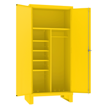 Load image into Gallery viewer, Durham 3501-HDL-50 Spill Control/Ppe Cabinet, 14 Gauge, 5 Shelves, 36-1/8 X 24-1/4 X 78