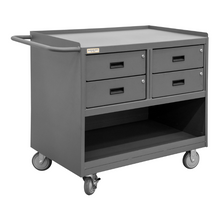 Load image into Gallery viewer, Durham 3120-95 Mobile Bench Cabinet, 4 Drawers, No Doors, 24-1/4 X 42-1/8 X 36-3/8