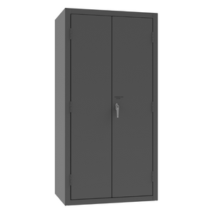 Durham 3501584RDR-1795 Cabinet, 14 Gauge, 4 Drawer, 2 Shelves, 12 Door Shelves, 58 Red Bins, 36 X 24 X 72