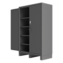 Load image into Gallery viewer, Durham 3704CX-BLP4S-95 Access Control Cabinet, 14 Gauge, 4 Shelves, 60 X 24 X 78