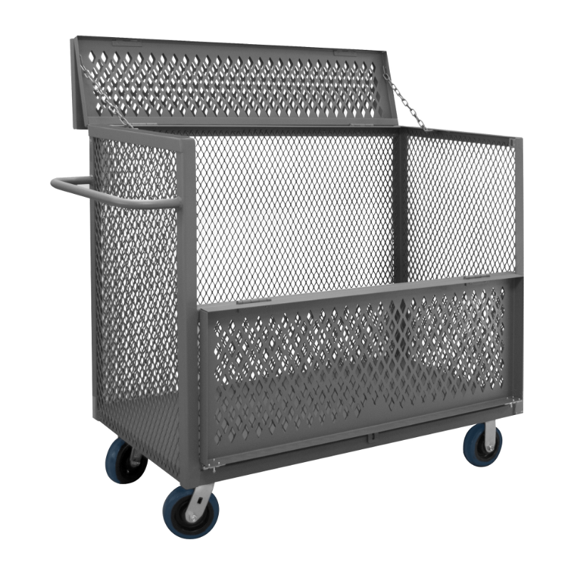 Durham 3STDGT-EX2448-6PU-95 3 Sided Mesh Truck, Drop Gate And Top, 24 X 48