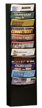 Load image into Gallery viewer, Durham 402-08 Literature Rack, 11 Pockets, Black