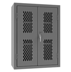 Durham EMDC-361848-95 Ventilated Shelves Cabinet, 14 Gauge, 2 Shelves, 36 X 18 X 48